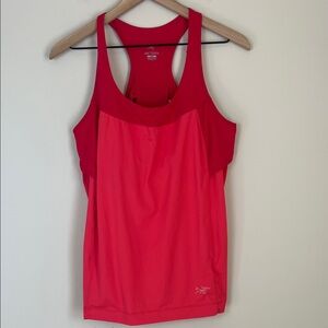 Arc'teryx Womens Tank Top Built in Sports Bra Athleisure Racerback Gym Large